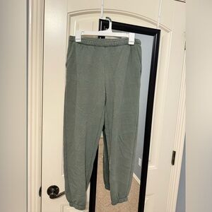 Aerie Green Loose Sweatpants